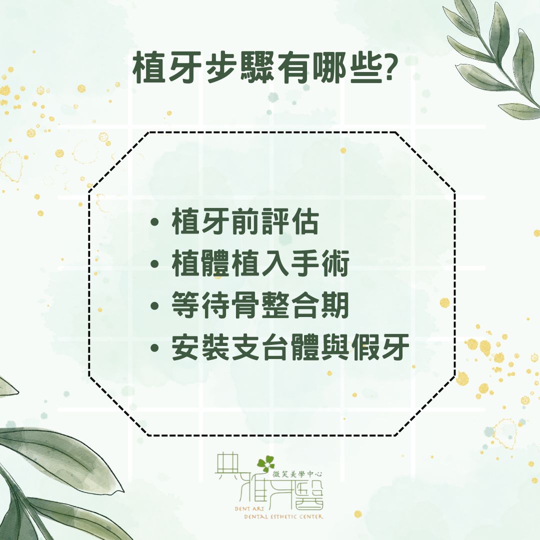 植牙步驟一次看懂!搭配種類比較與術後照護建議 1 植牙步驟有哪些?